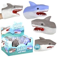 Stretchy Shark Hand Puppet 6"