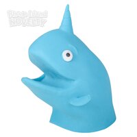 4" Narwhal Rubber Hand Puppet