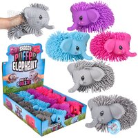 7" Shaggy Puffer Elephant