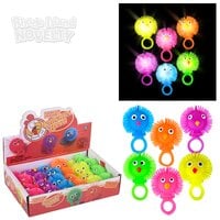 Light-Up Chicken Puffer Ring 24ct