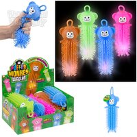 8" Monkey Puffer Light-Up Wiggler 12ct