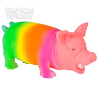 8" Snorting Rainbow Pigs