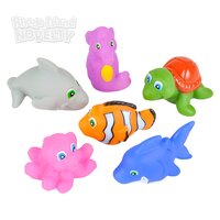 2" Rubber Water Squirting Sea Life Animals