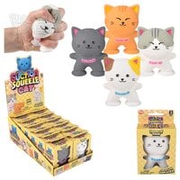 3" Squeezy Suction Cat 12ct