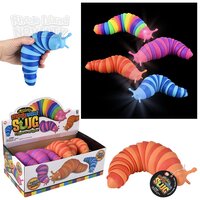 7" Light-Up Wiggle Sensory Slug 12ct