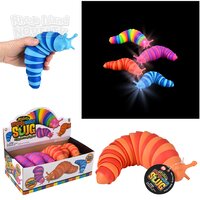 7" Light-Up Wiggle Sensory Slug 12ct