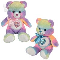 18" Cotton Candy Heart Bear
