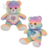 24" Cotton Candy Heart Bear