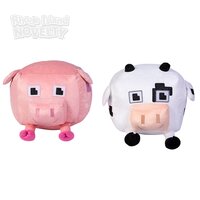 16" X 11" Pixel Cow & Pig (SS)