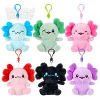 4" Axolotl Plush Clip-On