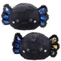 16" Black Axolotl Pillow