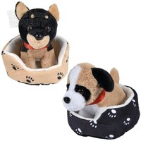 8" Dog In Bed