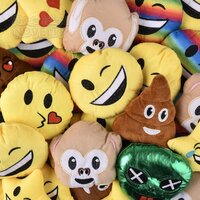 Emoticon Plush Assortment 4.5 - 6" 36 Pcs/Un