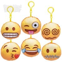 3" Emoticon Face Backpack Clip