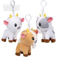 4" Plush Goat Clip On