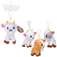 4" Plush Goat Clip On