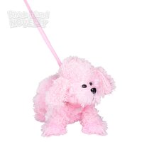 11" Pet Pink Poodle W/ 35" Leash