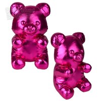 16" Metallic Red Yummy Bear Pillow