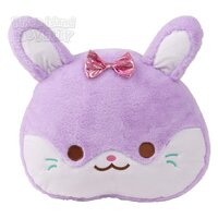 16" Kawaii Bunny Pillow-Lavender