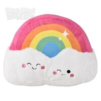 16" Rainbow Plush Pillow