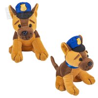7" Plush Police Dog