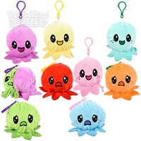 Reverse Eez Plush Octopus Clip On 3"