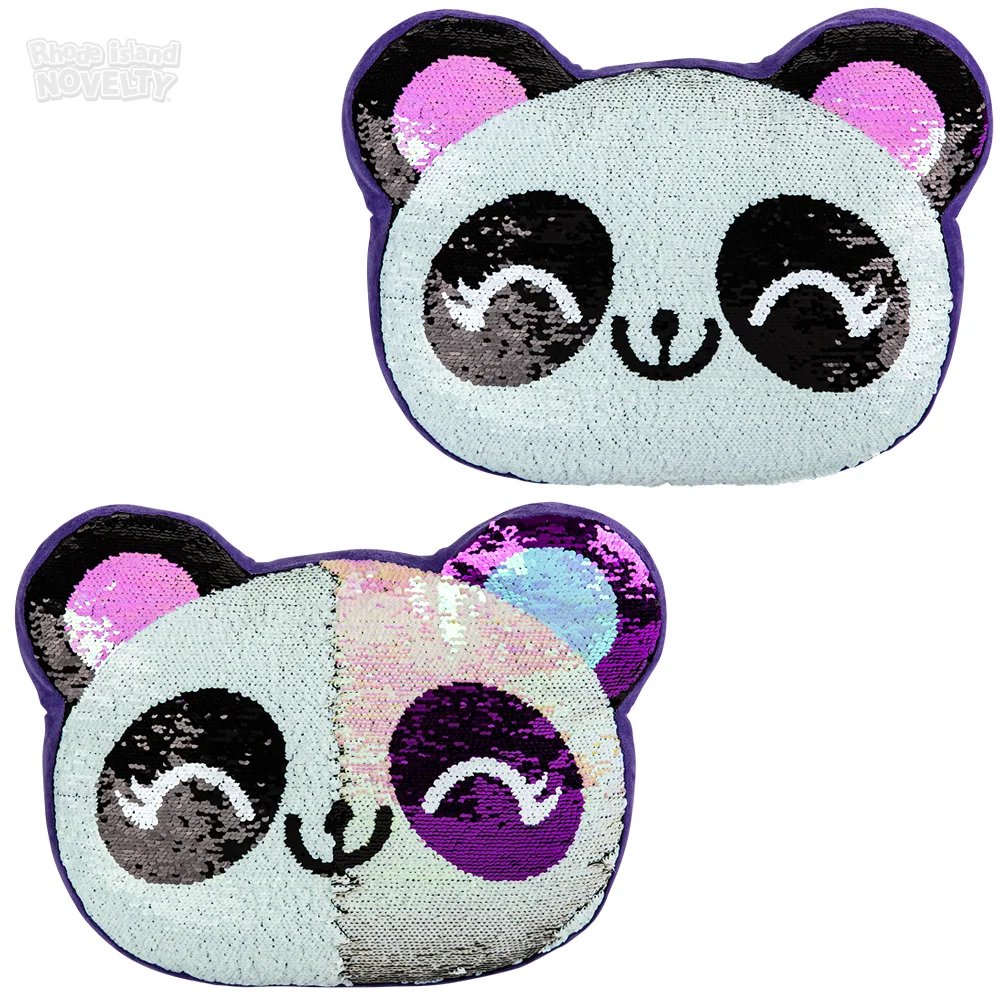 Panda sequin outlet pillow