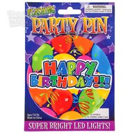 3.5" Light-Up Happy Birthday Button