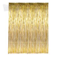 Gold Foil Fringe Curtain 36"x96"