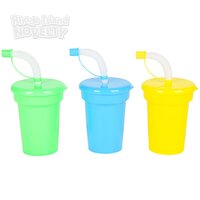 Neon Sipper Cups 5.5" 6 oz