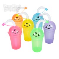 Smile Face Sipper Cup 6.25" 7 oz