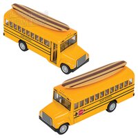 5" Die-Cast School Bus With Surfboard