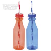 Tritan Soda Bottle With Straw 16oz