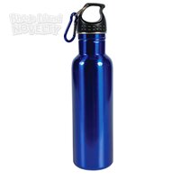 Blue Stainless Steel Bottle With Clip 24oz