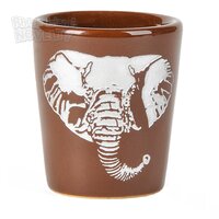 2.5" Etched Elephant Shot Glass