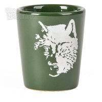 2.5" Etched Wolf Shot Glass