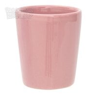 1oz Glazed Ceramic Pink Shot Glass