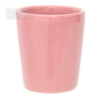 1oz Glazed Ceramic Pink Shot Glass