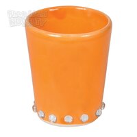 Orange Shot Glass With Rhinestone