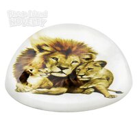 80 mm Dome Paperweight Lion Lioness Cub