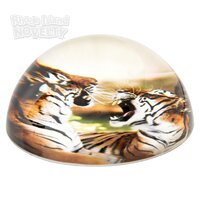 80 mm Dome Paperweight Tiger