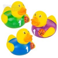 2" Basketball Rubber Duckies