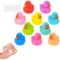 Micro Rubber Ducky Assorted Colors 0.65"