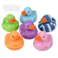 Multicolored Pattern Rubber Duckies