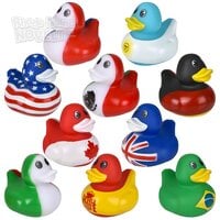2" World Flag Duckies