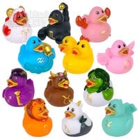 2" Zodiac Rubber Ducky Assortment 100ct