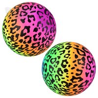 Leopard Print Rainbow Ball 9"