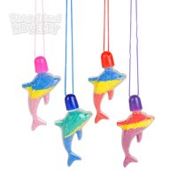 3" Dolphin Sand Art Necklace 1oz (Sand Not Included)