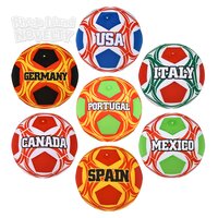 12" Soccer Bladder Ball Country Assortment