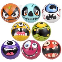 4" Foam Monster Ball Assortment 24ct